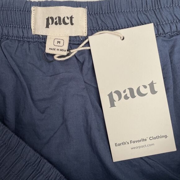 Pact Skirt Sunset Light Gauze Tiered Midi Organic Cotton French Navy Medium - Picture 3 of 8